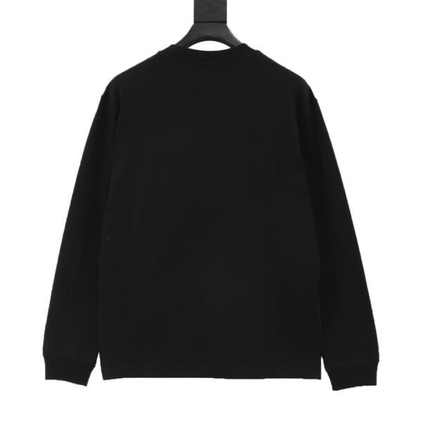 Prada chest dark patterned toothbrush embroidered logo long sleeve T-shirt - Image 4