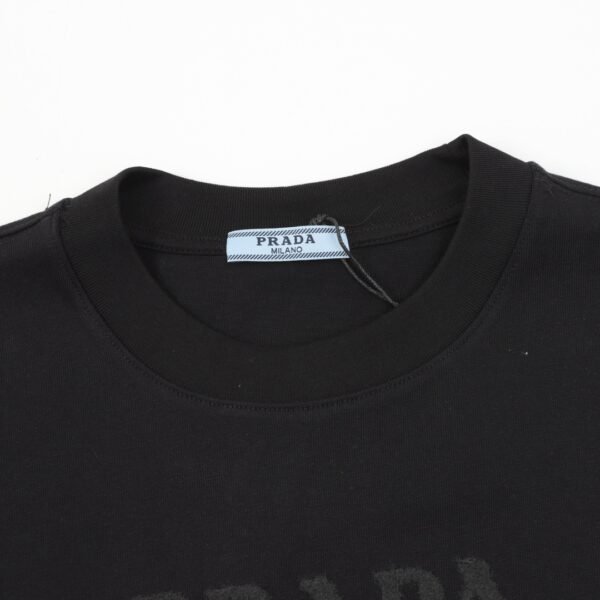 Prada chest dark patterned toothbrush embroidered logo long sleeve T-shirt - Image 3