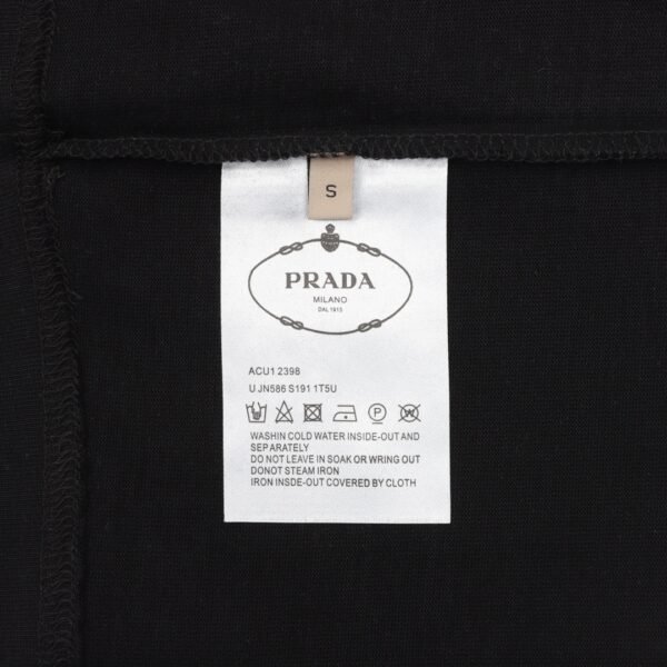 Prada chest dark patterned toothbrush embroidered logo long sleeve T-shirt - Image 7