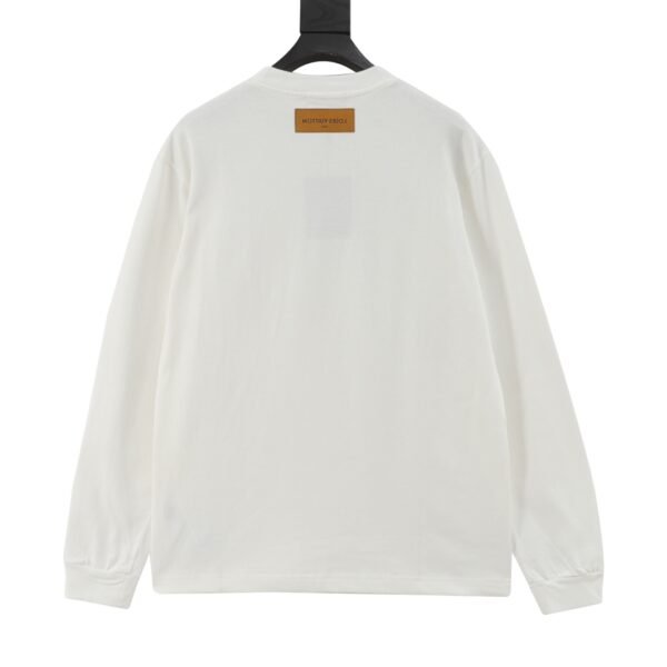 Louis Vuitton Chest Embossed Drilling Logo Long Sleeve T-Shirt - Image 6