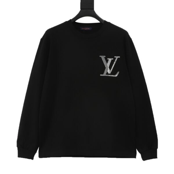 Louis Vuitton Chest Embossed Drilling Logo Long Sleeve T-Shirt