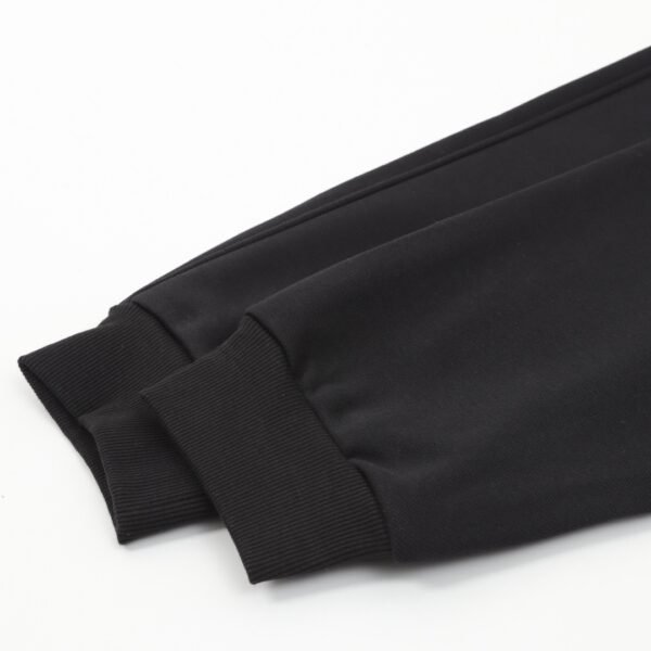 Prada 24Fw Leather Tagged Padded Trousers with Metal Triangle Label and Back Pockets - Image 6