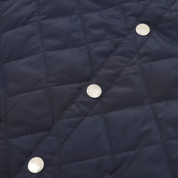 Prada 24Fw Corduroy Collar Triangle Label Lattice Cotton Jacket - Image 7
