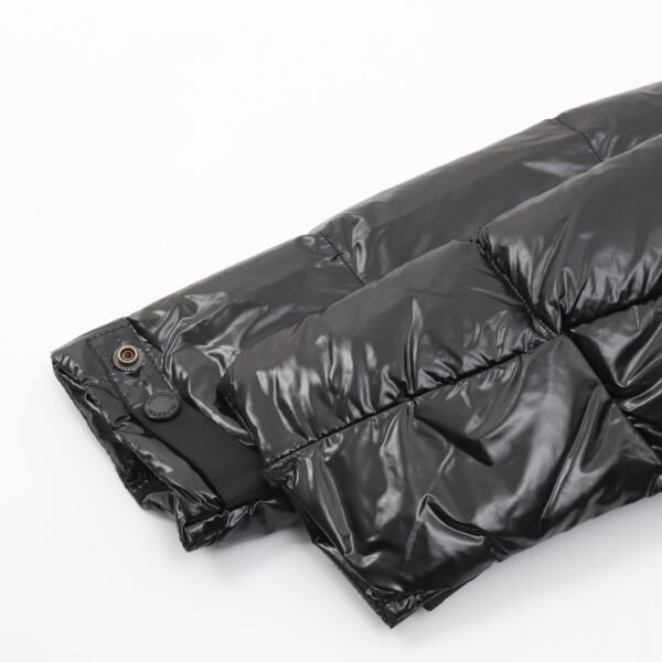 Burberry Patent Leather Glossy 3-Zip Down Jacket - Image 9