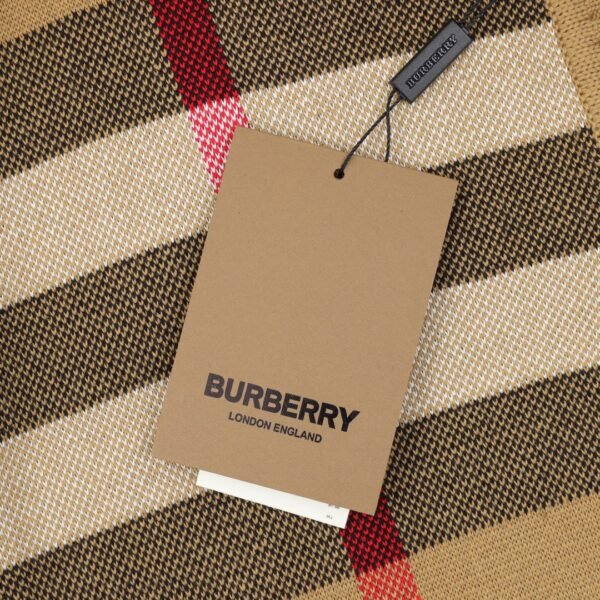 Burberry Striped Plaid Jacquard Knit Sweater Cardigan - Image 10