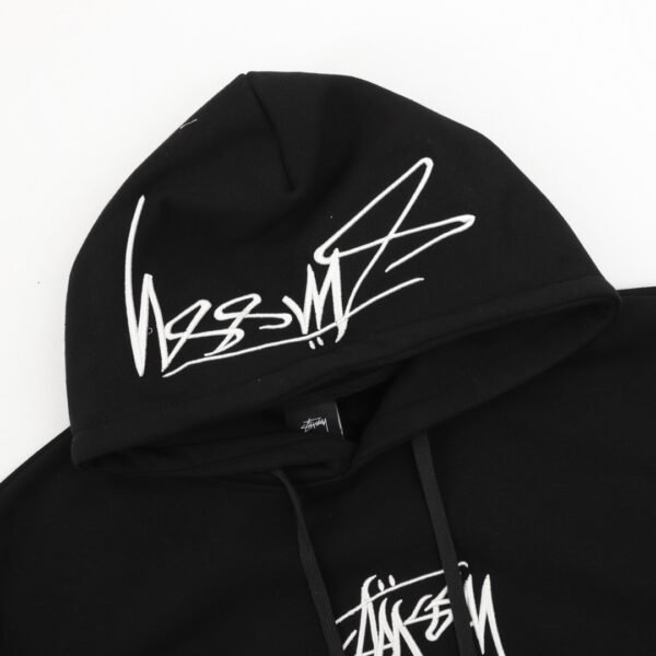 Stussy Hat Embroidery Padded Hooded Sweatshirt - Image 5
