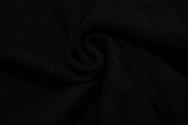 Vivi129 #P175 „EXKLUSIV vivienne west wald herbst/winter 24 rotes label zeigen modelle vertikale streifen durchbrochene gestrickte blütenkragen design strickjacke - Image 6