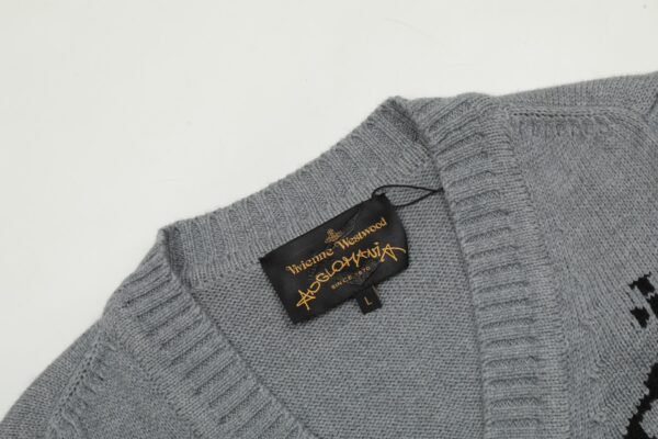 VIVI26#P175 „SPITZENQUALITÄT vivienne west holz West Empress Dowager Vivienne Saturn neue klassische LOGO Strickpullover Wolle 2024 Herbst neueste Modelle - Image 7