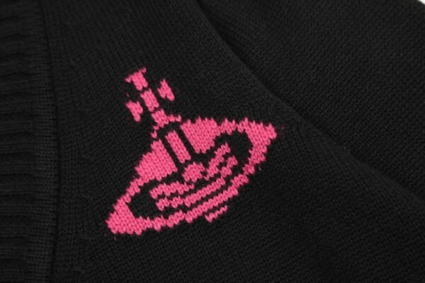 VIVI26#P175 „SPITZENQUALITÄT vivienne west holz West Empress Dowager Vivienne Saturn neue klassische LOGO Strickpullover Wolle 2024 Herbst neueste Modelle - Image 4