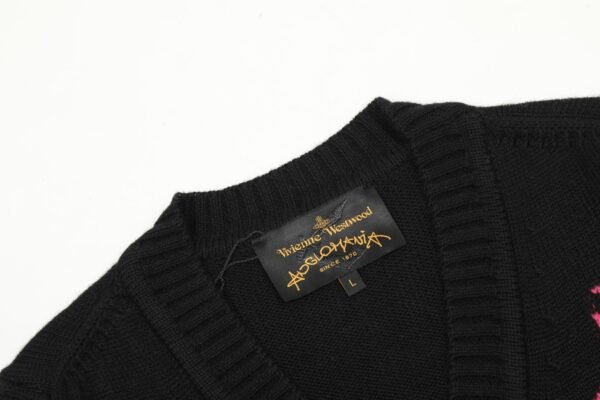 VIVI26#P175 „SPITZENQUALITÄT vivienne west holz West Empress Dowager Vivienne Saturn neue klassische LOGO Strickpullover Wolle 2024 Herbst neueste Modelle - Image 8