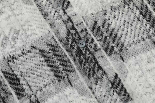 ST07#P249 „Exklusiver Stil, echte Form.“ STUSSY Stussy Plaid V-neck Buttoned Classic Autumn and Winter Cardigan Jacket - Image 5