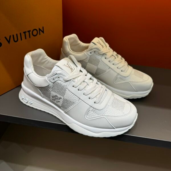 Louis Vuitton Run Away High-End Men's Casual Sneaker/White - Image 4