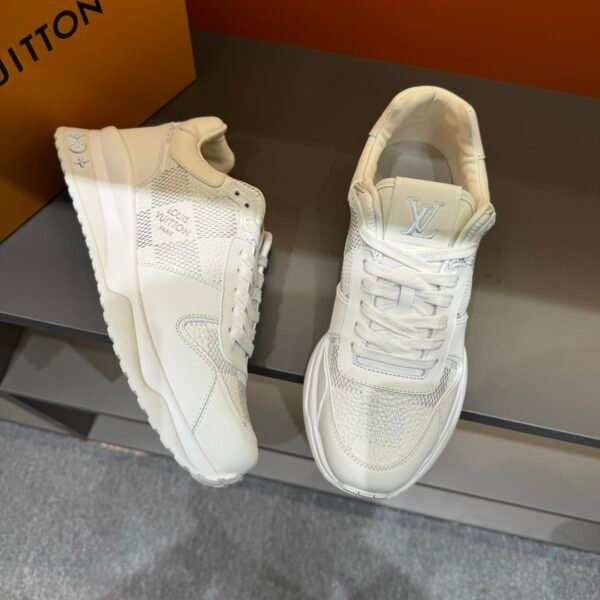 Louis Vuitton Run Away High-End Men's Casual Sneaker/White - Image 5