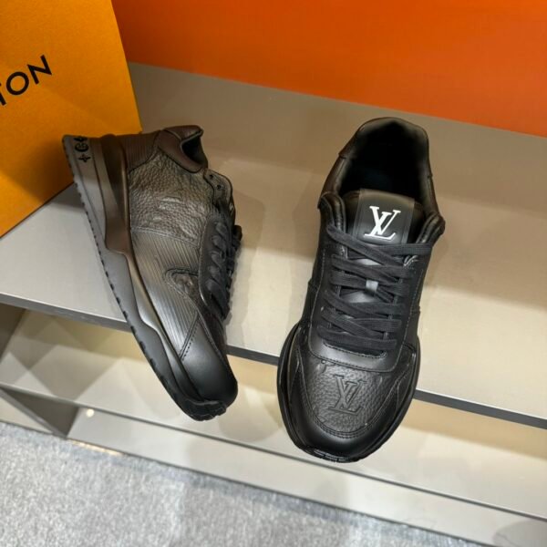 Louis Vuitton Run Away High-End Men's Casual Sneaker/Black - Image 5