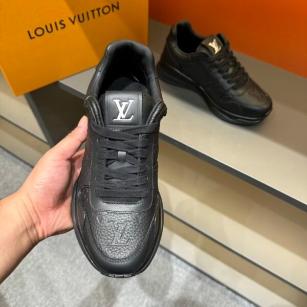 Louis Vuitton Run Away High-End Men's Casual Sneaker/Black - Image 8