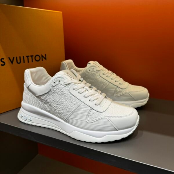 Louis Vuitton Run Away High-End Men's Casual Sneaker/White - Image 4
