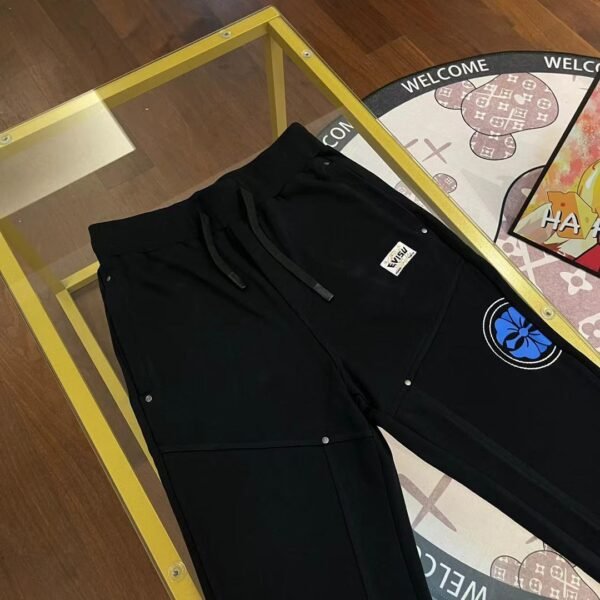 2024 new EV men's studded cherry blossom small M letters seagull cotton sweat pants casual pants sweatpants - Image 9