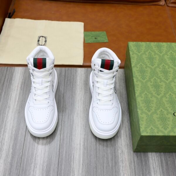 Gucci High Top Shoes/White - Image 2