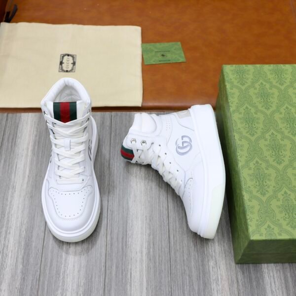 Gucci High Top Shoes/White - Image 3