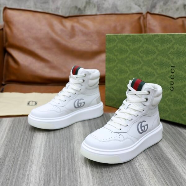 Gucci High Top Shoes/White