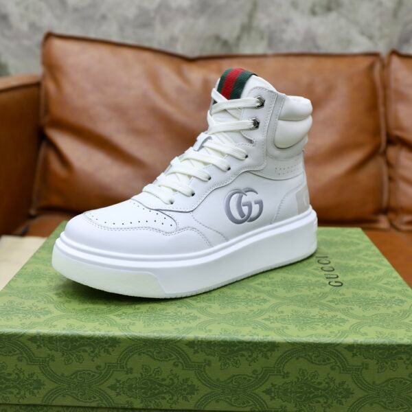 Gucci High Top Shoes/White - Image 7