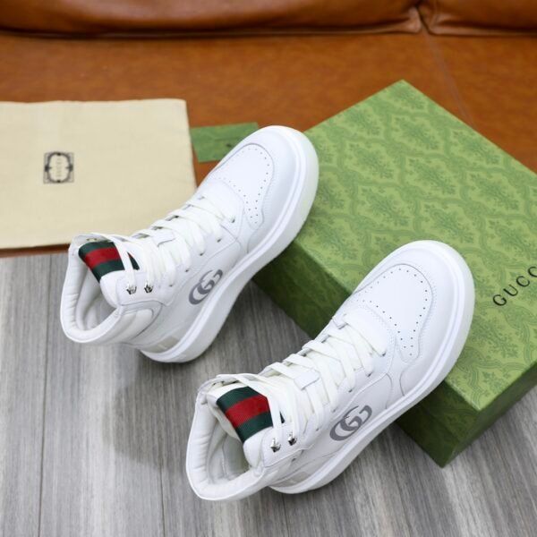 Gucci High Top Shoes/White - Image 10