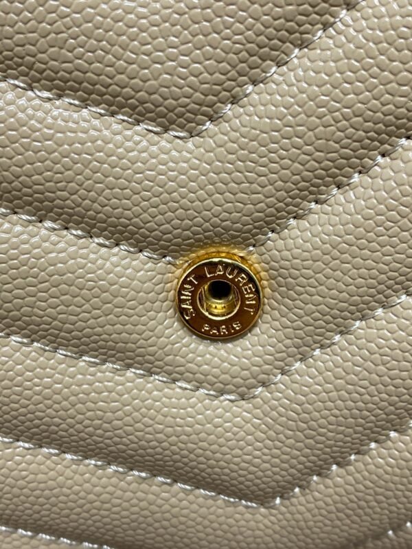 YSL Saint Laurent hot models top caviar ball pattern original single replica peut être utilisé comme pochette peut être utilisé comme sac à bandoulière à l'intérieur 20 card size : 22.5 * 14 * 4 code 360452 - Image 3