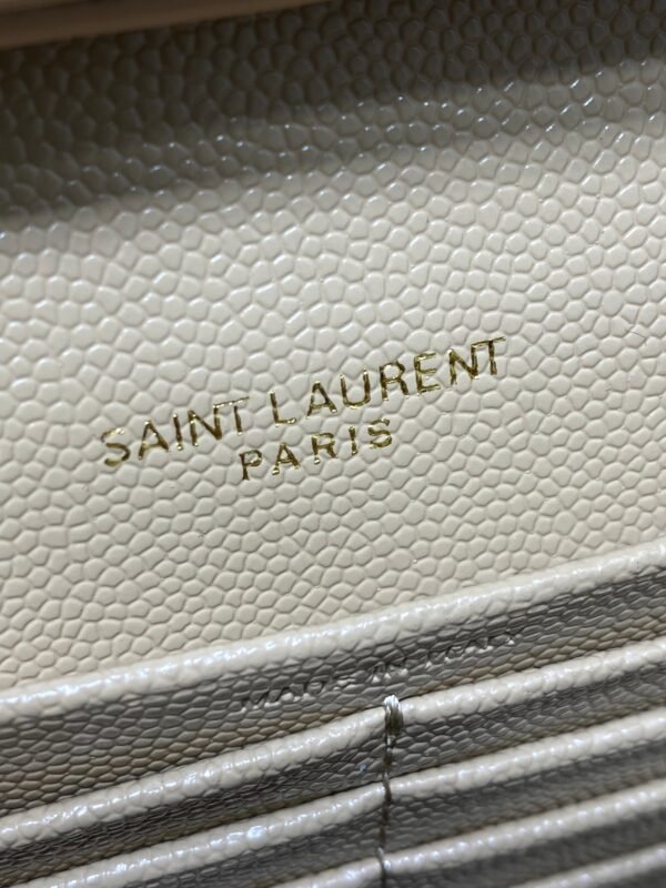 YSL Saint Laurent hot models top caviar ball pattern original single replica peut être utilisé comme pochette peut être utilisé comme sac à bandoulière à l'intérieur 20 card size : 22.5 * 14 * 4 code 360452 - Image 10