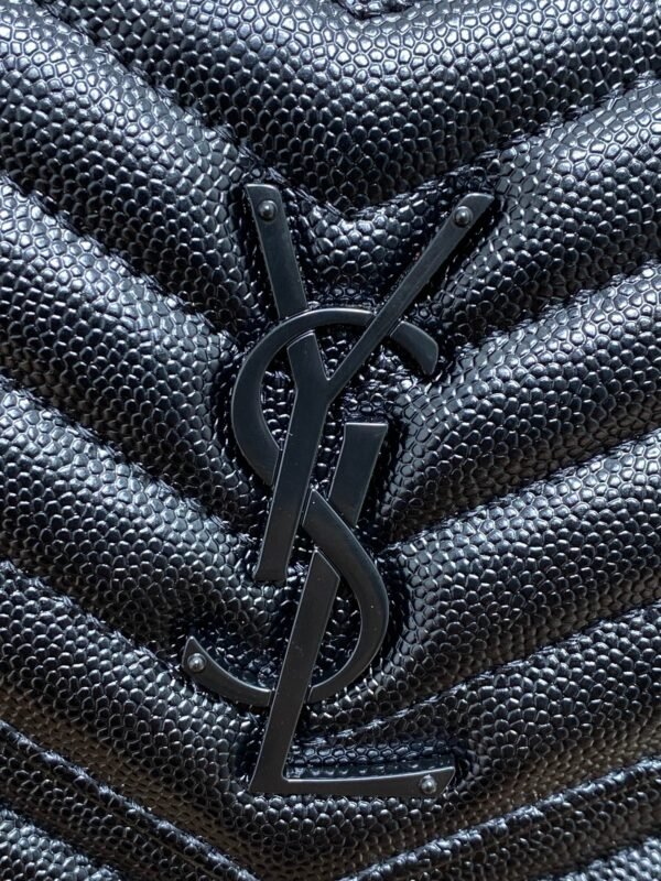 YSL Saint Laurent hot models top caviar ball pattern original single replica peut être utilisé comme pochette peut être utilisé comme sac à bandoulière à l'intérieur 20 card size : 22.5 * 14 * 4 code 360452 - Image 10