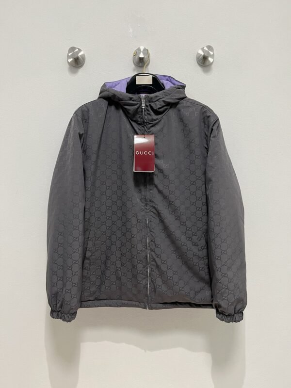 Gucci 24SS Reversible Nylon Jacquard Zipper Jacket - Image 3
