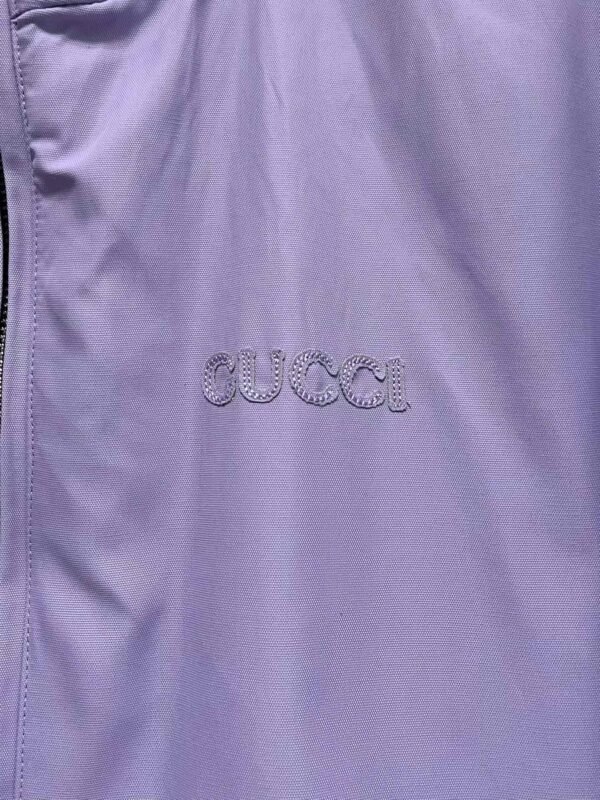 Gucci 24SS Reversible Nylon Jacquard Zipper Jacket - Image 6
