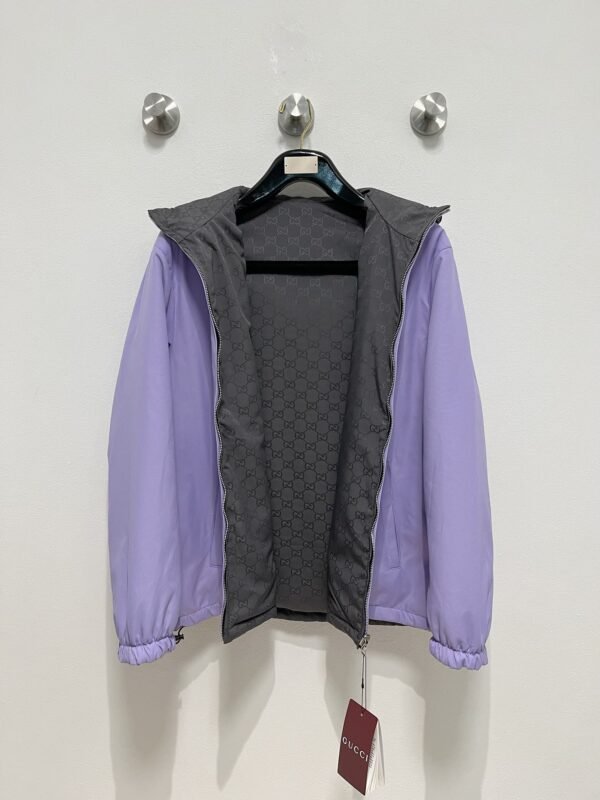 Gucci 24SS Reversible Nylon Jacquard Zipper Jacket - Image 7