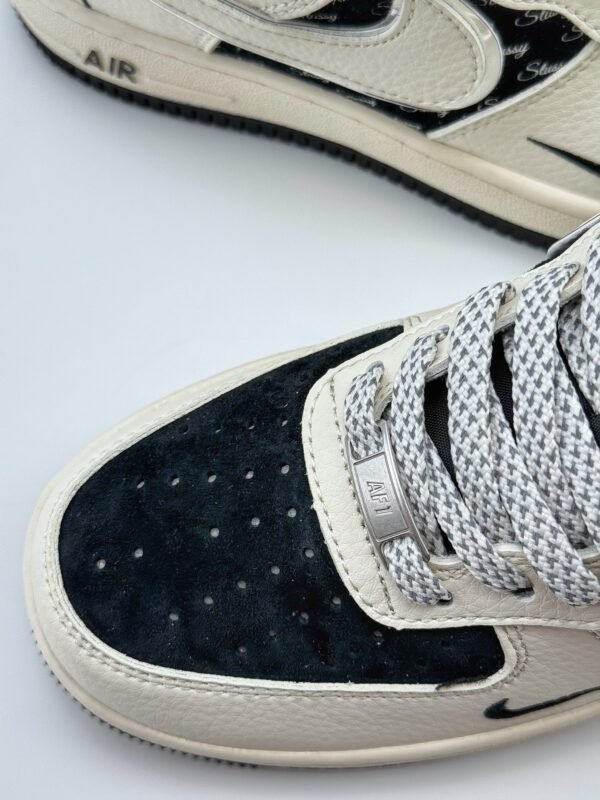 Nike Air Force 1 Low 07 x Stussy White Black - Image 9