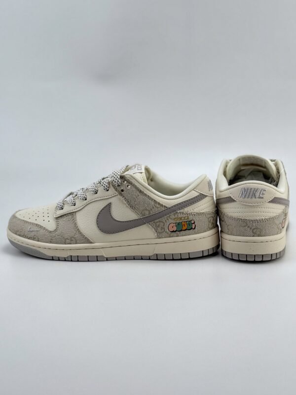 Nike SB Dunk Low x GUCCI White Gray - Image 6