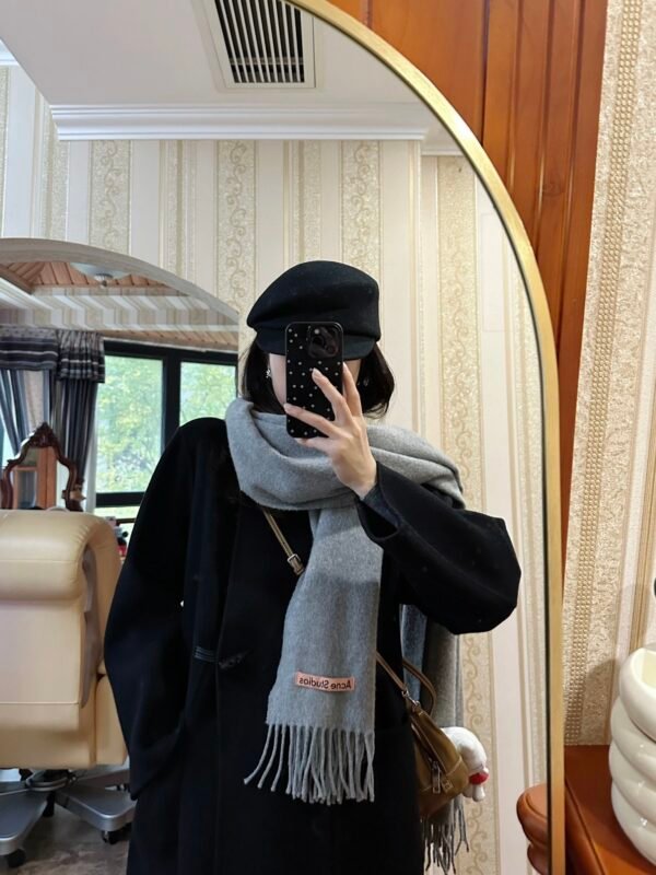 Acne Studios Narrow Tasseled Pom Pom Scarf 🧣 - Image 5