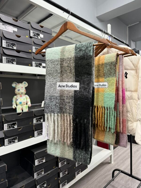 Acne Studios Narrow Tasseled Pom Pom Scarf 🧣 - Image 2