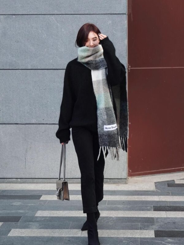 Acne Studios Narrow Tasseled Pom Pom Scarf 🧣 - Image 9