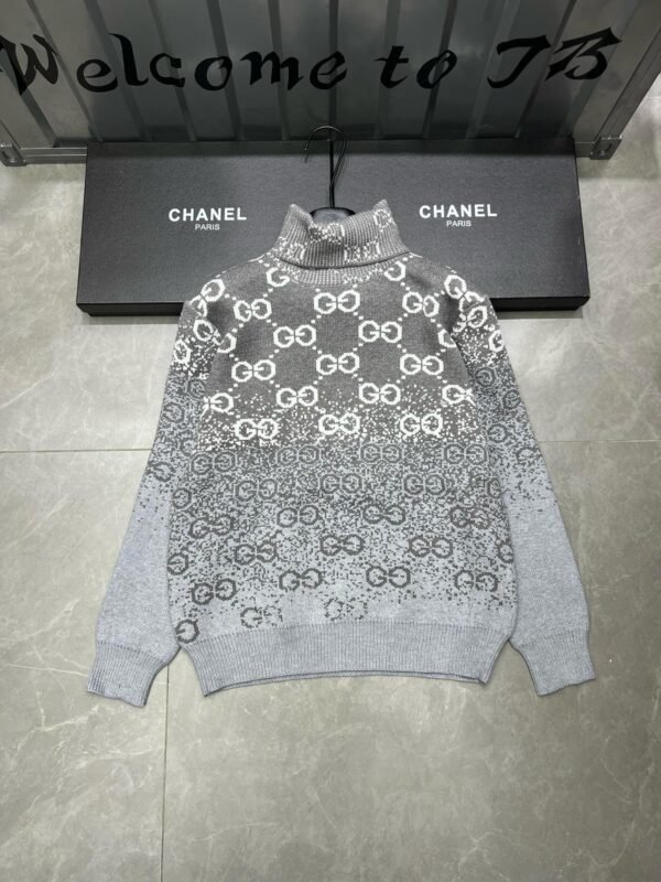 Gucci High Neck Long Sleeve Knit Sweater