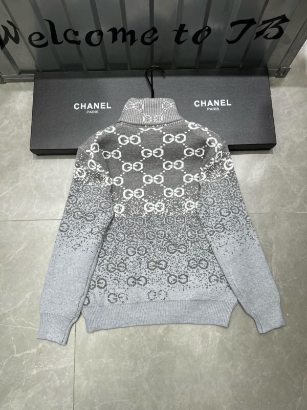 Gucci High Neck Long Sleeve Knit Sweater - Image 3