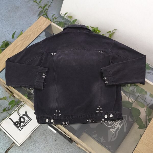 ALENCIAGA Couple Denim Washed Jacket - Image 3