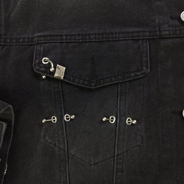 ALENCIAGA Couple Denim Washed Jacket - Image 6