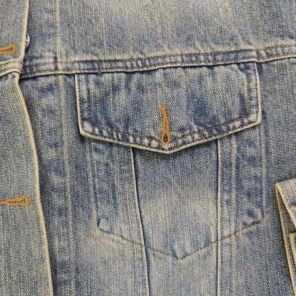 Parisian House Rhinestone Letter Casual Couple Denim Jacket Jacket - Image 8