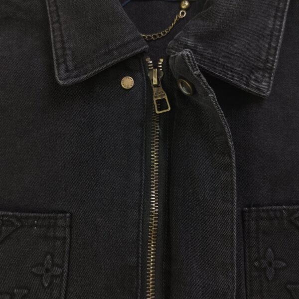 Louis Vuitton Pocket Steel Embossed Couple's Denim Jacket Jacket - Image 7