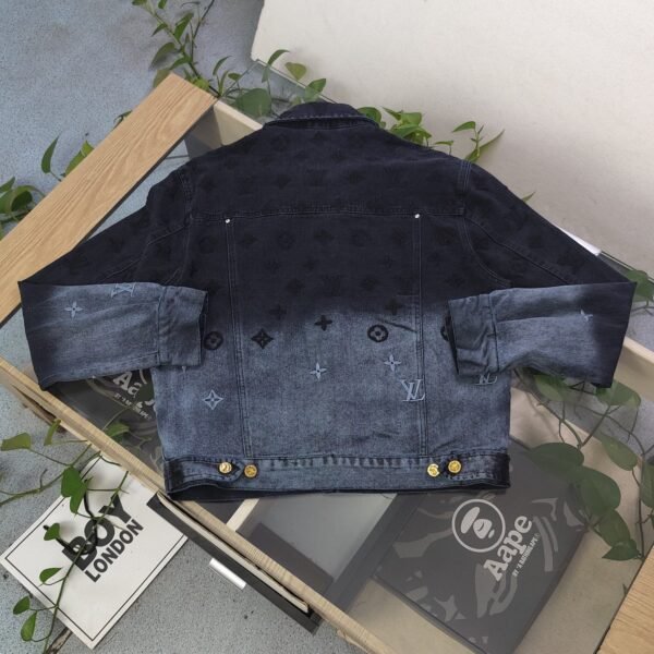 Louis Vuitton LV Northern Lights Flame Gradient Couple Denim Jacket - Image 3