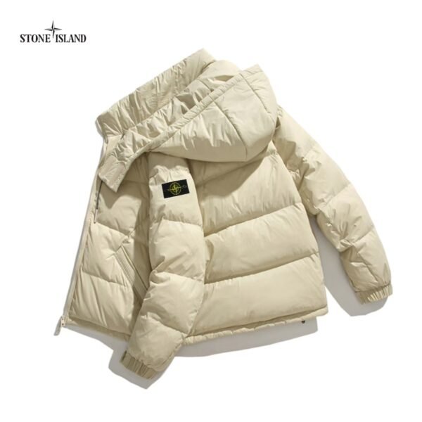 🌈 STONE ISLAND stone island [counter quality] 90 # large white duck down winter high-level down jacket outdoor function hooded down jacket men and women 👫 couple models - Image 2