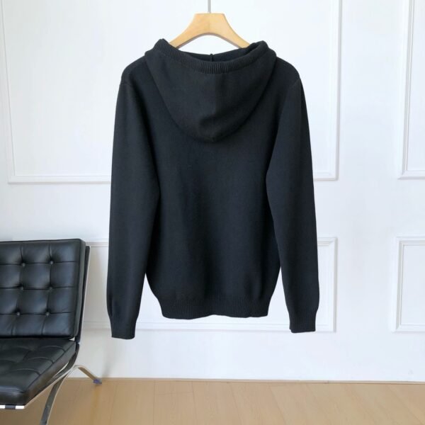 GUCCI GG wool knit black hoodie ~ zipper knit hooded jacket - Image 7