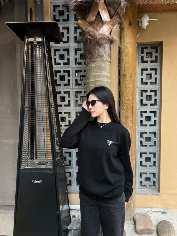 PRADA PRA25SS early spring new imported wool knit crew neck sweater - Image 9