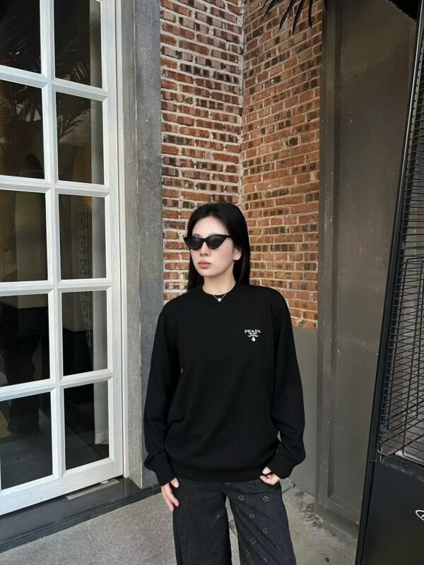 PRADA PRA25SS early spring new imported wool knit crew neck sweater - Image 7