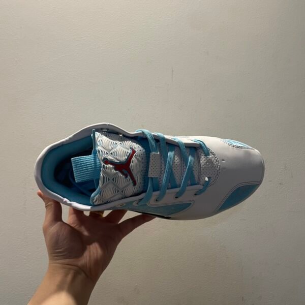【Customized sneakers】 Nike AJ39 Air Jordan 39 Shoes For SHOEME Uneven dip-dye do old Heartbeat Mojito Clouds Cotton Candy Mid-top Basketball Shoes Ice Blue - Image 7