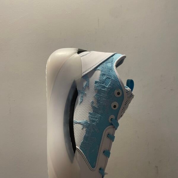【Customized sneakers】 Nike AJ39 Air Jordan 39 Shoes For SHOEME Uneven dip-dye do old Heartbeat Mojito Clouds Cotton Candy Mid-top Basketball Shoes Ice Blue - Image 9